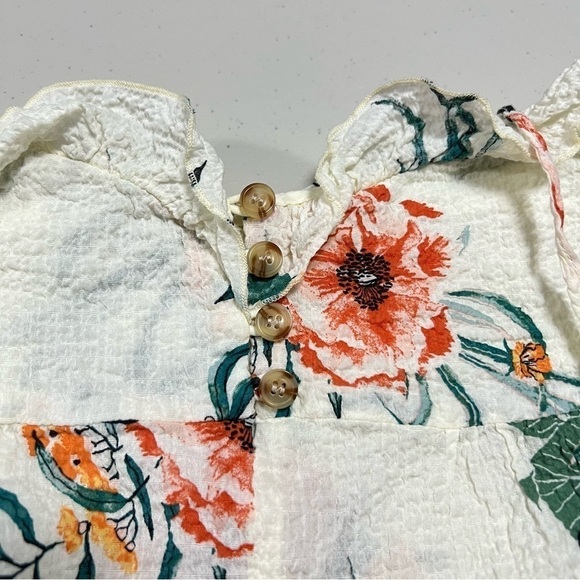 UO Urban Outfitters Highland Ruffle Tie-Shoulder Babydoll Playsuit - Picture 5 of 13